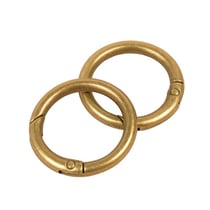 Lot de 2 anneaux de sac métal 33,4mm bronze
