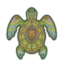 La Tortue Verte - Puzzle en bois - Boite en carton