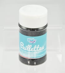 Pot salière de 60 gr de Paillettes NOIR