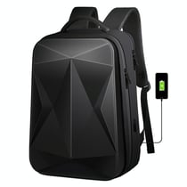 Sac À Dos Ordinateur Imperméable Grande Capacité Avec Port USB Noir YONIS