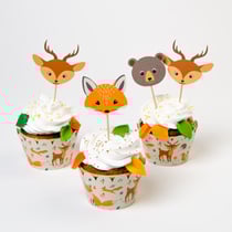Kit Cupcakes Animaux de la Forêt - Recyclable