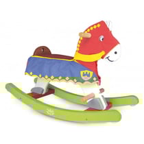 Cheval a bascule en bois perceval - vilac - 1108 - jouet 1er age