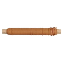 Fil de papier , 0,55mm ø, jaune mandarine, sur bobine en bois à 50g, 20m