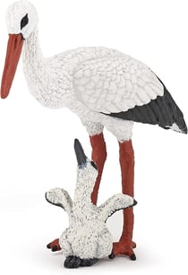Figurine Cigogne et son bébé - Papo