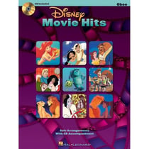 Disney movie hits for oboe - recueil + enregistrement(s) en ligne - hautbois