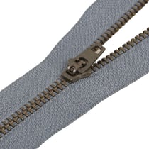 Fermeture en Métal non séparable spéciale poche - gris