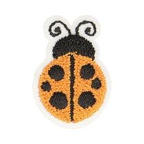 Ecusson thermocollant coccinelle orange 2,5cm x 2cm