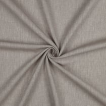 Tissu Coton Lin Chevrons Beige sur fond Taupe