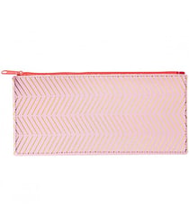 Pochette Rayure fermeture éclair - Rico Design Rose
