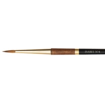 Pinceau - Rond large - Aquarelle - Isabey - Martre Kolinsky Pure - 6228i - N°4 - Fibres naturelles