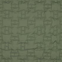Tissu Doudoune croix imbriquées Aria sur fond Vert gazon - Au mètre
