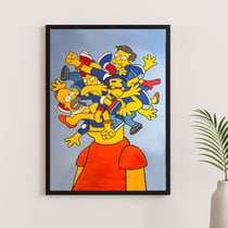 Affiche d'art pop art — Bart — Tableau déco mural — Calbarracin — 70 x 50 cm