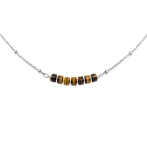 Collier Piana en pierres Oeil de Tigre