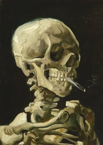 Puzzle 1000 pièces - Classiquecent Van Gogh - Head of a Skeleton with a Burning Fumée, 1886 - Bluebird Puzzle