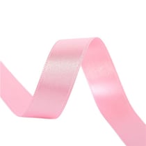 Bobine 25m ruban satin double face Rose Clair fabriqué en France
