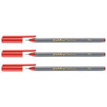 Lot de 3 feutres fins - EDDING - Rouge - Pointe 0,3 mm