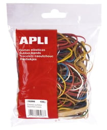Bracelets Caoutchouc Couleur Ass. 100Gr.
