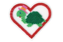Plaque Coeur pour perles standard (Ø5 mm)