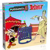 Puissance 4 asterix le gaulois contre jules cesar - le jeu classique - hasbro gaming - jeu de societe strategie