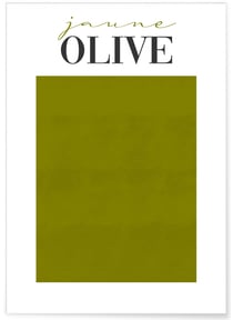 Affiche Jaune Olive | A3 : 29,7x42cm