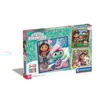 Coffret 3 puzzles 48 pièces Clementoni Gabby's Dollhouse