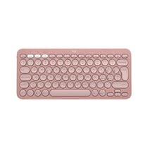 Clavier d'ordinateur - Logitech Pebble Keys 2 K380s - Rose - Technologie Chiclet