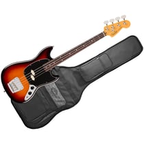 American Professional Classic Mustang Bass Split Single RW 3-Color Sunburst + Housse Fender