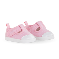 Baskets roses pour poupon 36 cm