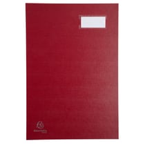 Parapheur direction dos à soufflets 24x35cm - 20 compartiments - Rouge - x 8 - Exacompta