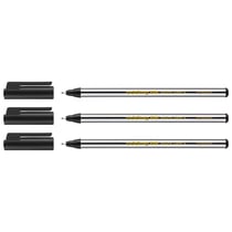 Lot de 3 feutres fins - EDDING - Noir - Pointe fine 0,6 mm