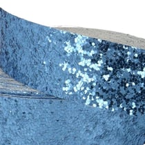 Galon glitter Film 20m bleu brillant