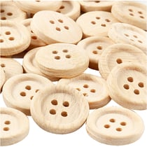 Boutons en bois - 23 mm - 30 pcs