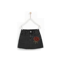 Ecusson thermocollant grande rose XL 7.5x9cm