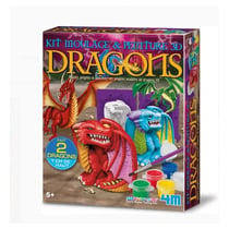 Kit Dam – Moulage et peinture Dragons - Graine Creative - Bleu