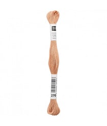 Fil à broder mouliné Uni - Rico Design 270 Marron