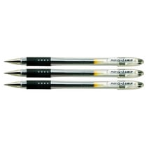 Lot de 3 Stylos à bille PILOT G1 GRIP - Encre gel noire - Pointe fine