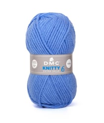 Fil à tricoter Knitty 6 - 100GR - DMC Just Knitting Bleu (969)