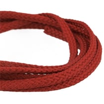 Bobine 50m Cordon damier polyester 5mm cuivré