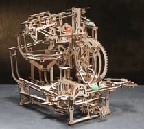 Parcours à Billes avec Gradins- Puzzle 3D mécanique Ugears-Models