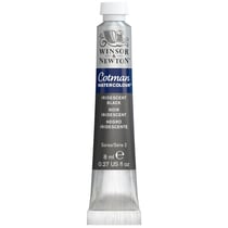 Tube de peinture aquarelle fine - Noir iridescent - Cotman - Winsor & Newton - 8ml