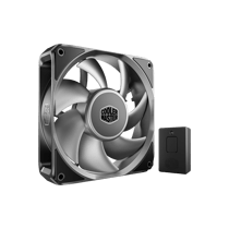 Ventilateur de boîtier 12 cm Cooler Master MasterFan A120 FC Noir et Argent