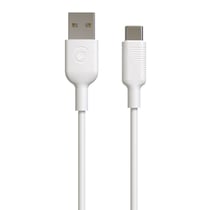 Muvit Câble USB-C vers USB 2.0 Charge Rapide 3A et Synchronisation 3m Blanc
