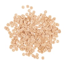 Paillettes bombées, 6mm ø, beige clair, boîte - 4000 pces