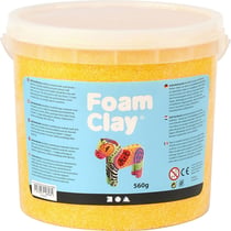 Pâte à modeler autodurcissante Foam Clay - Jaune - 560 g