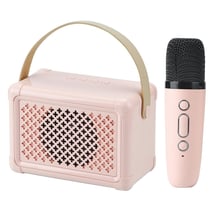 Enceinte Bluetooth Portable Karaoké Son Hifi 5W Micro Intégré Rose YONIS
