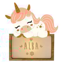 Lampe à poser personnalisable - Licorne
