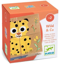 Cubes en bois Wild & Co - Djeco