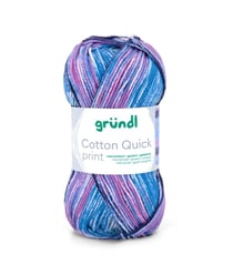 Fil de Coton à tricoter COTTON QUICK PRINT - PPSC - Gründl 254 Multicolore