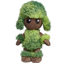 Peluche jeune groot marron dans la haie 33 cm - marvel - dc - doudou licence