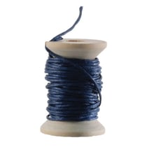 Graine Créative - Cordon en coton ciré Bleu marine 5m